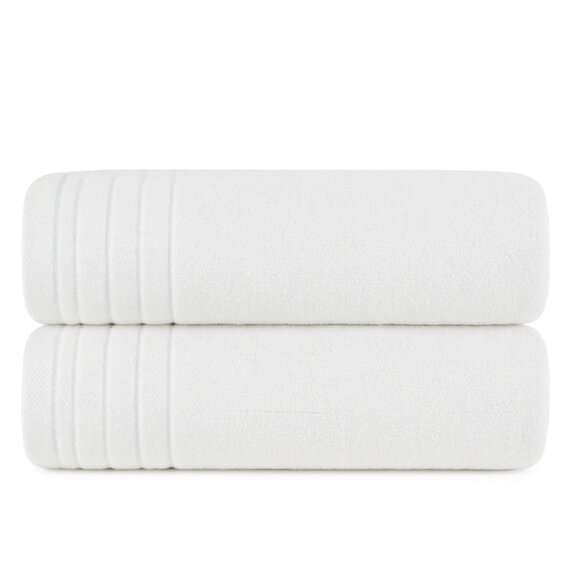 Linden Street Pure Performance 2 Bath Towels White 30" x 54" - Picture 1 of 11